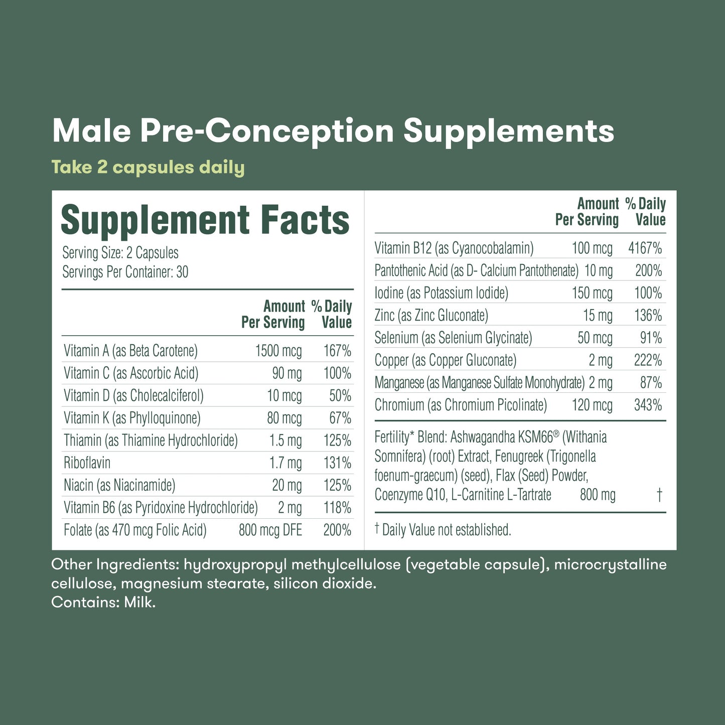 Pre-Conception Supplement Set