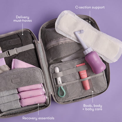 Pre-Packed Hospital & Diaper Bag for C-Section Delivery