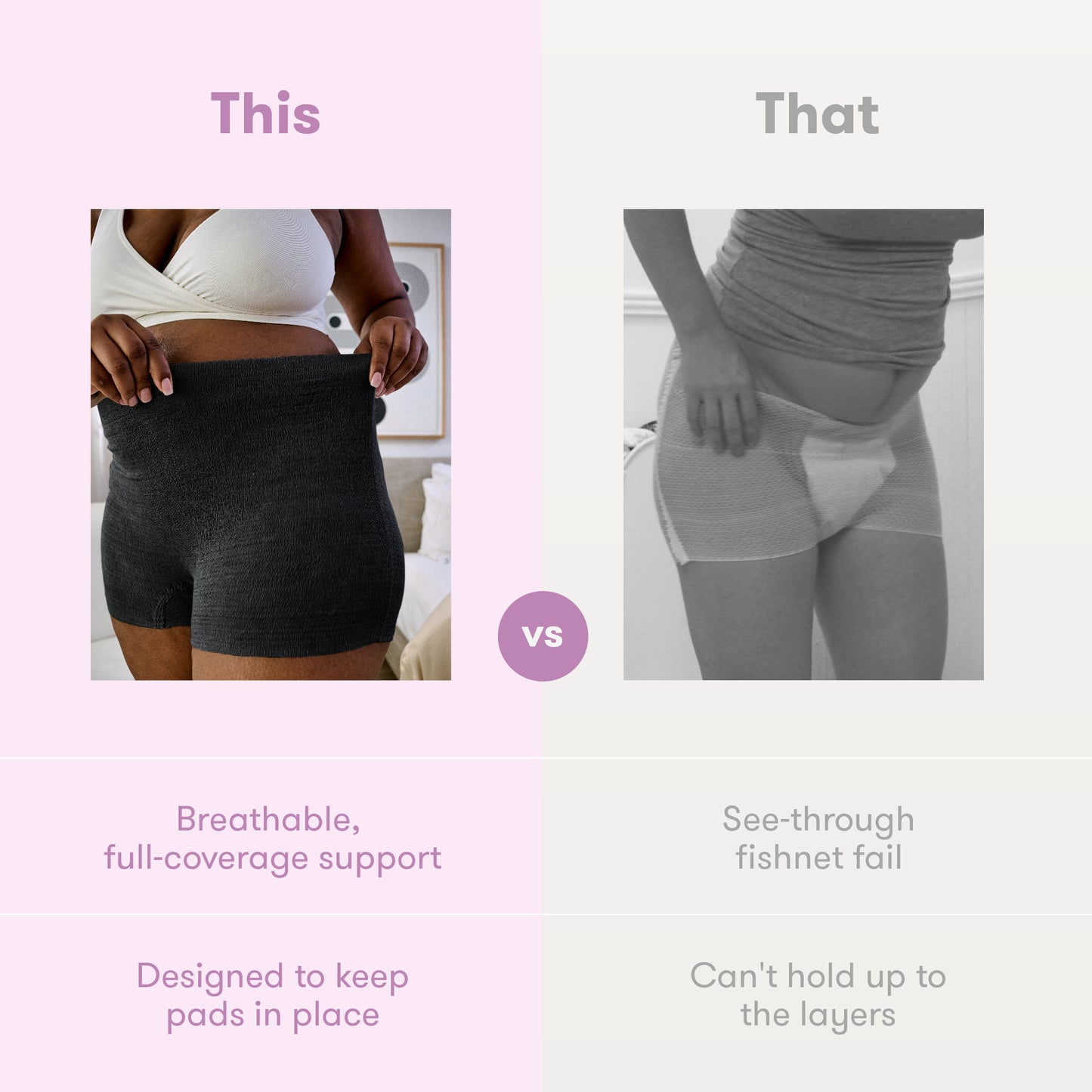 Postpartum Disposable Boyshort Underwear