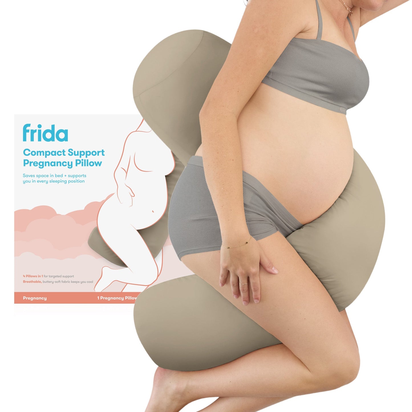 Compact Support 4-in-1 Pregnancy Pillow