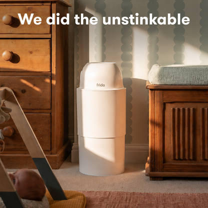 Odor-Blocking Diaper Pail with One-Handed Disposal