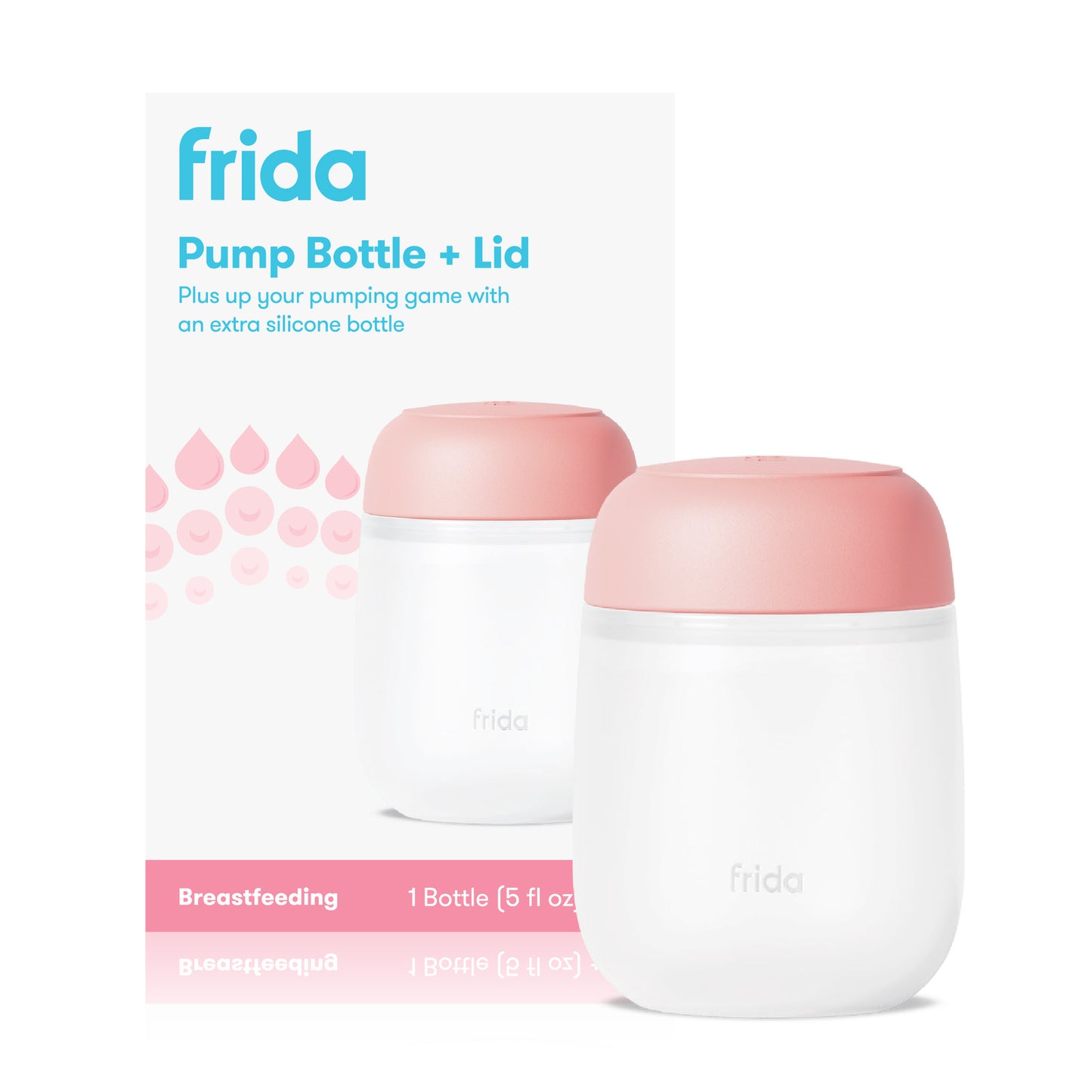 2-in-1 Manual Breast Pump Silicone Bottle + Replacement Lid