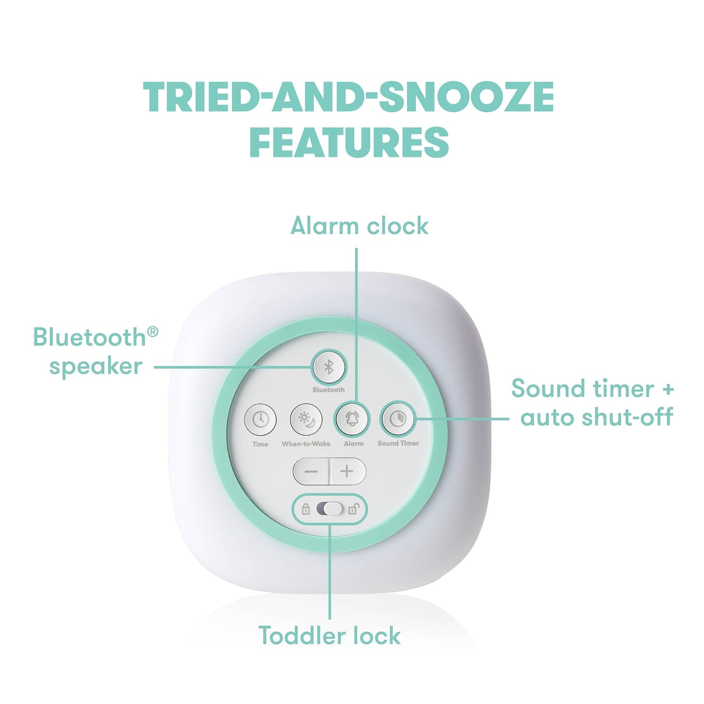 3-in-1 Sound Machine + When-To-Wake Clock + Nightlight
